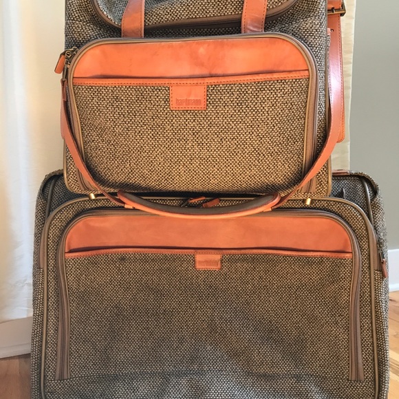 tweed luggage set